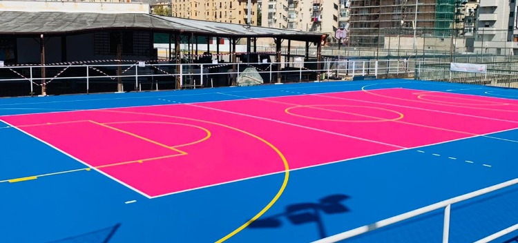 New multi-sports surface in durflex roller basic in Palermo - Italy